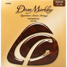 DM2006 Vintage Bronze Комплект струн для акустической гитары, бронза 85/15, 13-56, Dean Markley