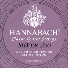 900MHT SILVER 200 Комплект струн для классической гитары нейлон/посеребренные Hannabach