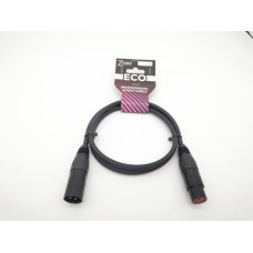 E2-XLR-M-F-0100-0 Кабель микрофонный 1м, ZZcable