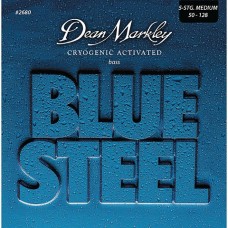 DM2680 Blue Steel РљРѕРјРїР»РµРєС‚ СЃС‚СЂСѓРЅ РґР»СЏ 5-СЃС‚СЂСѓРЅРЅРѕР№ Р±Р°СЃ-РіРёС‚Р°СЂС‹, СЃС‚Р°Р»СЊ, 50-128, Dean Markley