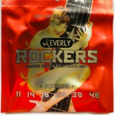 9011 Rockers Комплект струн для электрогитары, никелированные, 11-48, Everly