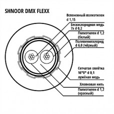 DMX-Flexx-BLK-100m РљР°Р±РµР»СЊ &AES/EBU РіРёР±РєРёР№, d6,0, С‡С‘СЂРЅС‹Р№, 100Рј, SHNOOR