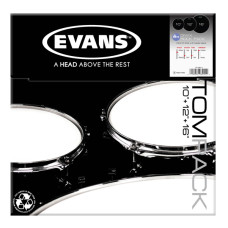 ETP-ONX2-R Onyx Coated Rock Набор пластика для том барабана (10", 12", 16"), Evans