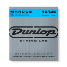 DBMMS45125 Marcus Miller Super Bright Комплект струн для 5-стр бас-гитары,нерж.сталь, 45-125, Dunlop