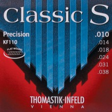 KF110 Classic S Комплект струн для классической гитары, сталь/медь,сталь,никель, 10-38, Thomastik