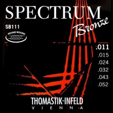 SB111 Spectrum Bronze Комплект струн для акустической гитары, сталь/бронза, 011-052, Thomastik
