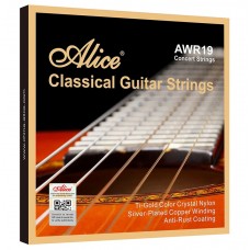 AWR19-N Комплект струн для классической гитары, среднее натяжение, посеребренные, Alice