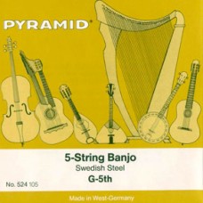 524100 Комплект струн для 5-струнного банджо, 11-28, Pyramid
