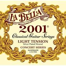 2001L Light Комплект струн для классической гитары, слабое натяжение, посеребренные, La Bella