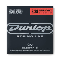 DEN0838 Комплект струн для электрогитары, никелированные, Extra light, 8-38, Dunlop