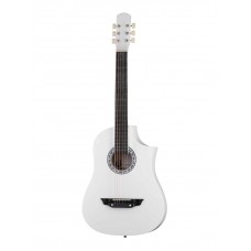 ACD-39A-513-WH Акустическая гитара, с вырезом, белая, матовая, АККОРД