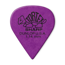 412R1.14 Tortex Sharp Медиаторы 72шт, толщина 1,14мм, Dunlop