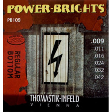 PB109 Power-Brights Regular Bottom Комплект струн для электрогитары, 9-42, Thomastik