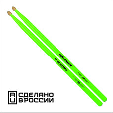 7KLHBGN5B 5B Барабанные палочки, граб, флуоресцентные ярко-зеленые, Kaledin Drumsticks 7KLHBGN5B 5B Барабанные палочки, граб, флуоресцентные ярко-зеленые, Kaledin Drumsticks