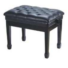 HY-DX06-GLOSS-BLACK Банкетка, черный/черный, искусственная кожа, Rin