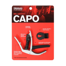 PW-CP-10S NS Artist Capo Каподастр для гитары, серебристый, Planet Waves PW-CP-10S NS Artist Capo Каподастр для гитары, серебристый, Planet Waves