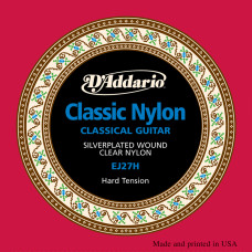 EJ27H  CLASSIC Струны для классической гитары нейлоновые Student Hard D`Addario