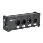 CXA027 DMX КОММУТАЦИОННАЯ КОРОБКА/РАСШИРИТЕЛЬ СИГНАЛОВ DMX 4хXLR(3p)female - RJ-45, Soundking