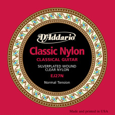 EJ27N  CLASSIC Струны для классической гитары нейлоновые Student Normal D`Addario