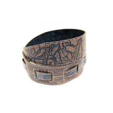 FL8016LT Leather Tigina Ремень для гитары, кожаный, шоколад, Fidel FL8016LT Leather Tigina Ремень для гитары, кожаный, шоколад, Fidel