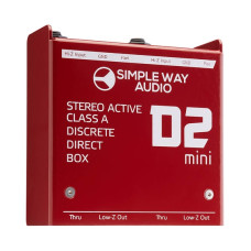 D2mini D.I. Box Дибокс, преобразователь сигнала для гитары, активный, стерео, Simpleway Audio