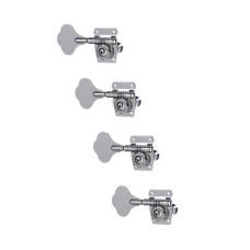 M446-4 Колки для бас-гитары, 4 правых, хром, Musiclily M446-4 Колки для бас-гитары, 4 правых, хром, Musiclily