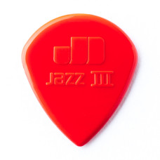 47P3N Nylon Jazz III Медиаторы 6шт, 1,38мм, красные, Dunlop