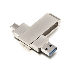 00-00030045 Флеш-накопитель MODERN 64GB USB3.0 Type-C (m) металл серый, GoPower