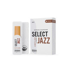 ORRS10SSX4M Organic Select Jazz Unfiled Трости для саксофона сопрано, размер 4M, 10шт, D'Addario