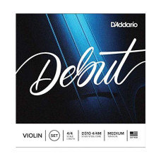 D310-4/4M Debut Комплект струн для скрипки размером 4/4, среднее натяжение, D'Addario D310-4/4M Debut Комплект струн для скрипки размером 4/4, среднее натяжение, D'Addario