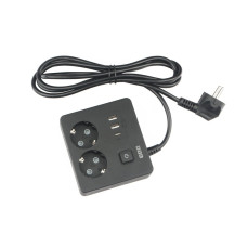 PC-1B-2M PowerCube Удлинитель, 2 розетки, 3 USB-порта, Электрическая мануфактура PC-1B-2M PowerCube Удлинитель, 2 розетки, 3 USB-порта, Электрическая мануфактура