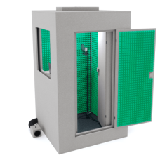 Izoroom-standart-plus Звукоизоляционная кабина, цвет графит/зеленый, IzoCab