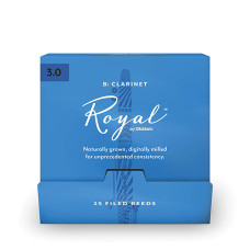 RCB0130-B25 Rico Royal Трости для кларнета Вb, размер 3.0, 25шт в индивидуальной упаковке, Rico