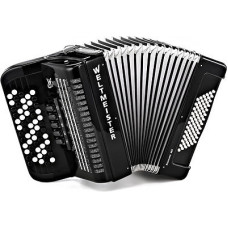 Romance602-II-72/60-BK Romance 602 Аккордеон кнопочный 60/72/II/3, черный, Weltmeister