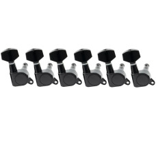 MX1342BK-6 Колки для гитары 6п, черные, Musiclily