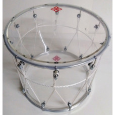 BKA-12Pv Барабан кавказский 12", акрил 28х31см, с верёвкой, прозрачный, Мастерская Бехтеревых