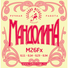 M26Fx Комплект струн для мандолины, фосфорная бронза, Господин Музыкант