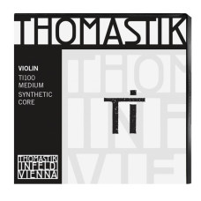 TI100 Ti Комплект струн для скрипки размером 4/4, среднее натяжение, Thomastik TI100 Ti Комплект струн для скрипки размером 4/4, среднее натяжение, Thomastik