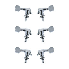 AS-016P Комплект колков 3+3, хром, маленький бутон, Alice AS-016P Комплект колков 3+3, хром, маленький бутон, Alice