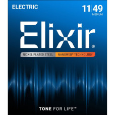 12102 NANOWEB Комплект струн для электрогитары, Medium, 11-49, Elixir