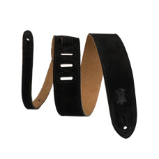 MS12-BLK Simply Suede Series Ремень для гитары, замша, черный, Levy's