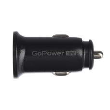 00-00028407 Автомобильное З/У GPQC11-1U 1USB 18W черный, GoPower 00-00028407 Автомобильное З/У GPQC11-1U 1USB 18W черный, GoPower