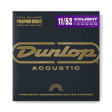 DAP1152 Комплект струн для акустической гитары, фосф.бронза, Medium Light, 11-52, Dunlop DAP1152 Комплект струн для акустической гитары, фосф.бронза, Medium Light, 11-52, Dunlop
