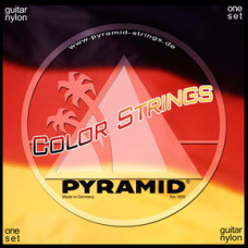 C341200 Color Комплект струн для классической гитары, цветные, медь, Pyramid