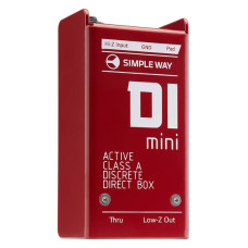 D1mini-steel Дибокс, преобразователь сигнала для гитары, активный, стальной корпус, Simpleway Audio
