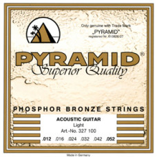 327100 Phosphor Bronze РљРѕРјРїР»РµРєС‚ СЃС‚СЂСѓРЅ РґР»СЏ Р°РєСѓСЃС‚РёС‡РµСЃРєРѕР№ РіРёС‚Р°СЂС‹, 12-52, Pyramid