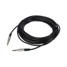 00-00032068 Кабель AUX Jack 3.5мм(m)-Jack 3.5мм(m), 5м, ПВХ, GoPower