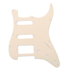 MX0317 Защитная накладка электрогитары Fender Stratocaster HSS, 1 слой, кремовая, Musiclily