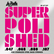 SP-47107 Super Polished Комплект струн для бас-гитары, сталь, 47-107, La Bella