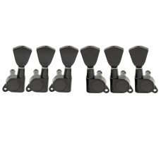 MX1345BK-3MX1346BK-3 Колки для гитары 3+3, черные, Musiclily